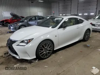 2015 Lexus RC 350 with VIN JTHSE5BC2F5003314, listed as a Copart auction lot 51590075 with 104,978 mi miles and Clean Title. Bid and sale history available at carsss.com. Image 1.