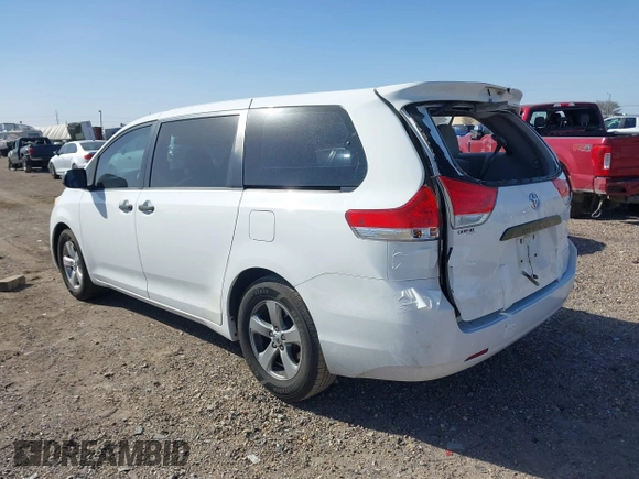 2013 Toyota Sienna L with VIN 5TDZK3DC2DS399410, listed as a IAAI auction lot 41741232 with 158,280 mi miles. Bid and sale history available at carsss.com. Image 3.