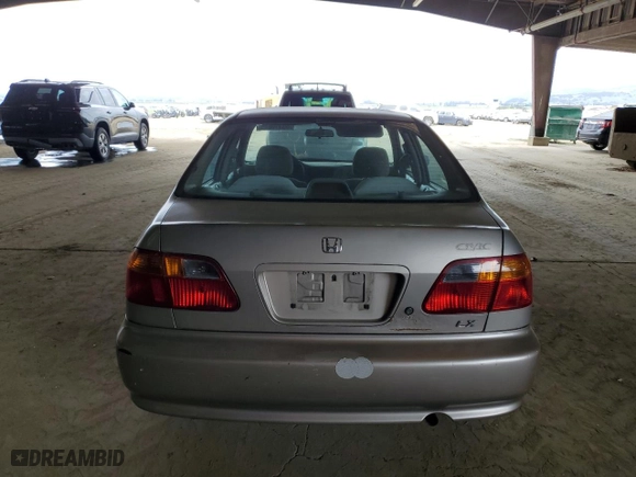 2000 Honda Civic LX with VIN 1HGEJ6671YL054252, listed as a Copart auction lot 53310845 with 215,222 mi miles and Clean Title. Bid and sale history available at carsss.com. Image 6.