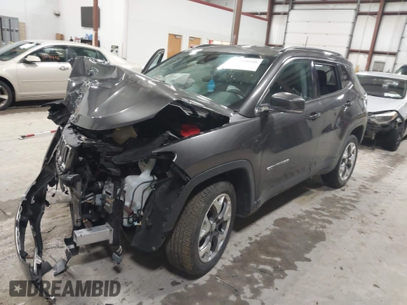 2021 Jeep Compass Limited with VIN 3C4NJDCB3MT572437, listed as a IAAI auction lot 41205095 with Not Provided miles and . Bid and sale history available at carsss.com. Image 2.