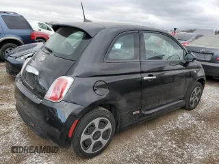 2017 FIAT 500e with VIN 3C3CFFGE6HT625165, listed as a Copart auction lot 84066494 with 41,264 mi miles and Salvage Title. Bid and sale history available at carsss.com. Image 3.