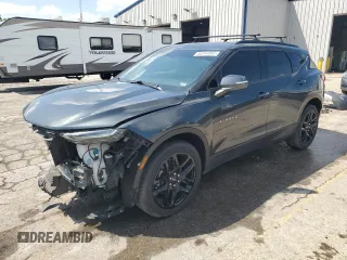 2020 Chevrolet Blazer LT z VIN 3GNKBCRS4LS553134, wystawiony jako Copart lot #56344865 z przebiegiem 72 171 mil mil oraz Szkody całkowita. Historia ofert i sprzedaży dostępna na DreamBid. Obrazek 1.