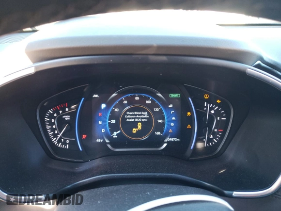 2019 Hyundai Santa Fe Limited with VIN 5NMS53AA4KH042189, listed as a Copart auction lot 35773883 with 34,872 mi miles and . Bid and sale history available at DreamBid. Image 9.