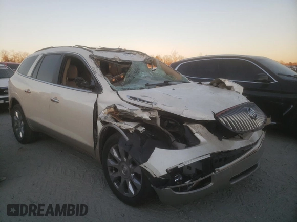 2012 Buick Enclave Premium with VIN 5GAKRDED8CJ306980, listed as a Copart auction lot 46611125 with 160,238 mi miles and Salvage Title. Bid and sale history available at carsss.com. Image 4.