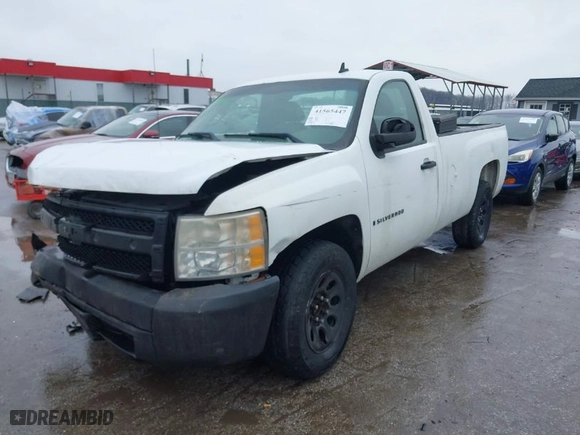 2007 Chevrolet Silverado 1500 Classic Work Truck with VIN 1GCEC14X57Z603283, listed as a IAAI auction lot 41565447 with 1 mi miles. Bid and sale history available at carsss.com. Image 2.