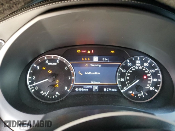 2023 Infiniti QX55 Essential with VIN 3PCAJ5KR9PF102225, listed as a Copart auction lot 53960505 with 40,156 mi miles and Salvage title. Bid and sale history available at DreamBid. Image 9.