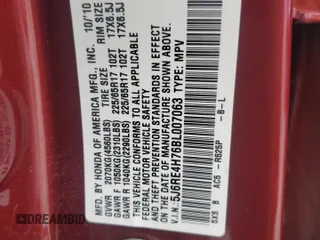 2011 Honda CR-V EX-L z VIN 5J6RE4H76BL007063, wystawiony jako Copart lot #56523185 z przebiegiem 107 626 mil mil oraz Szkoda całkowita • Salvage title. Historia ofert i sprzedaży dostępna na DreamBid. Obrazek 14.