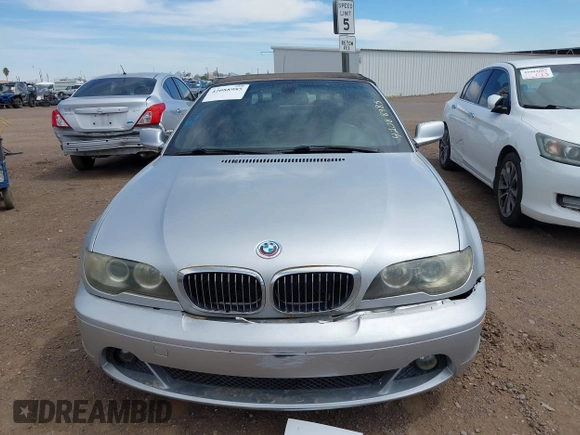 2004 BMW 3 Series 330Ci with VIN WBABW53434PL47559, listed as a IAAI auction lot 42088985 with 139,646 mi miles. Bid and sale history available at carsss.com. Image 6.