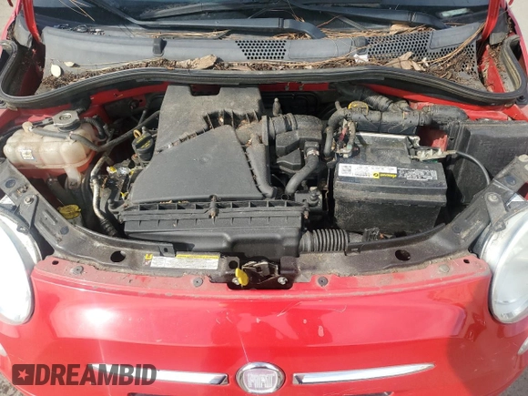 2012 FIAT 500 Pop with VIN 3C3CFFAR9CT287748, listed as a Copart auction lot 46001455 with 29,132 mi miles and Salvage title. Bid and sale history available at DreamBid. Image 11.