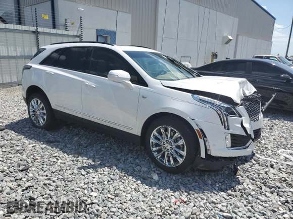 2021 Cadillac XT5 AWD Sport with VIN 1GYKNHRS3MZ203120, listed as a Copart auction lot 52539475 with Not provided miles and Salvage title. Bid and sale history available at DreamBid. Image 4.