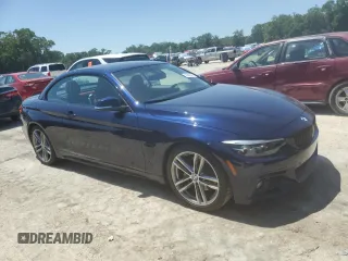 2018 BMW 4 Series 440i z VIN WBA4Z5C5XJEE16508, wystawiony jako Copart lot #52080845 z przebiegiem 57 184 mil mil oraz Szkoda całkowita • Salvage title. Historia ofert i sprzedaży dostępna na DreamBid. Obrazek 4.