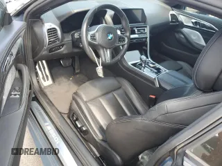 2019 BMW 8 Series M850i xDrive with VIN WBABC4C54KBU95807, listed as a Copart auction lot 45245555 with 33,201 mi miles and Salvage Title. Bid and sale history available at carsss.com. Image 8.