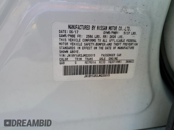2018 Infiniti Q70 Luxe with VIN JN1BY1AR2JM220015, listed as a Copart auction lot 86657254 with 120,172 mi miles and Salvage title. Bid and sale history available at DreamBid. Image 13.