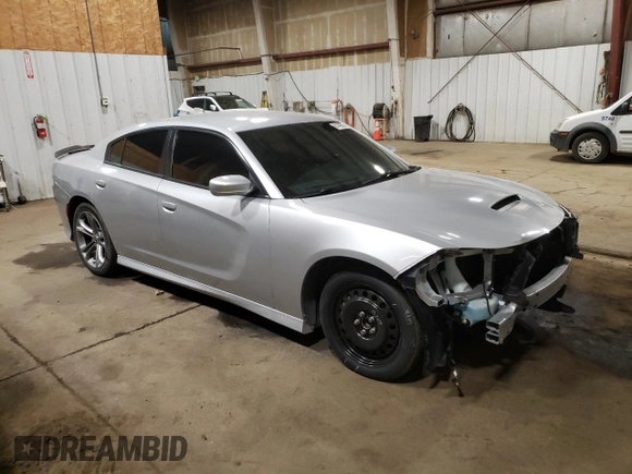 2021 Dodge Charger R/T with VIN 2C3CDXCT5MH522015, listed as a Copart auction lot 61149265 with 77,323 mi miles and Salvage title. Bid and sale history available at DreamBid. Image 4.