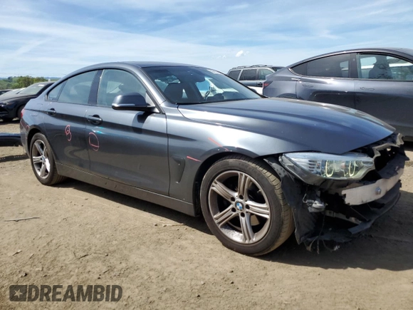 2015 BMW 4 Series 428i with VIN WBA4A5C58FG051486, listed as a Copart auction lot 50435795 with 91,286 mi miles and Salvage Title. Bid and sale history available at DreamBid. Image 4.