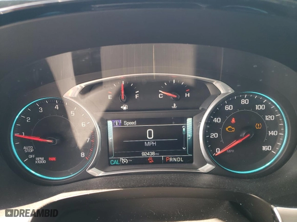 2018 Chevrolet Traverse Premier with VIN 1GNEVJKW6JJ162281, listed as a Copart auction lot 45654945 with 92,438 mi miles and Salvage Title. Bid and sale history available at carsss.com. Image 9.