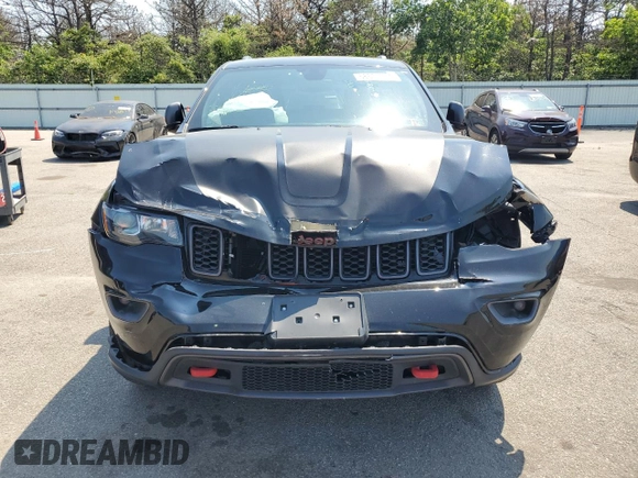 2021 Jeep Grand Cherokee Trailhawk with VIN 1C4RJFLG2MC716905, listed as a Copart auction lot 58635574 with 0 mi miles and Salvage Title. Bid and sale history available at carsss.com. Image 5.