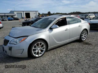 2016 Buick Regal GS with VIN 2G4GU5GXXG9109077, listed as a Copart auction lot 79145024 with 153,194 mi miles and Salvage Title. Bid and sale history available at carsss.com. Image 1.