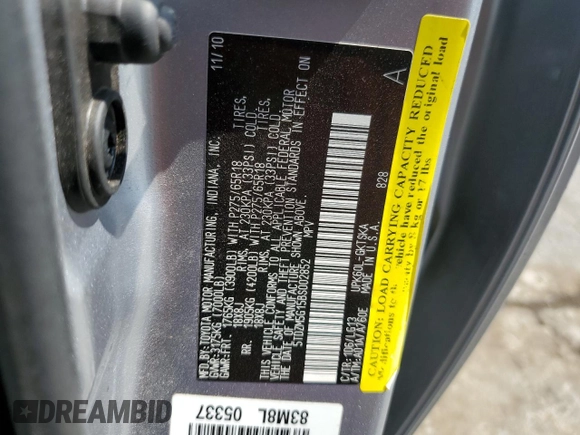 2011 Toyota Sequoia SR5 with VIN 5TDZM5G15BS002852, listed as a Copart auction lot 72257544 with 198,584 mi miles and Salvage Title. Bid and sale history available at carsss.com. Image 15.
