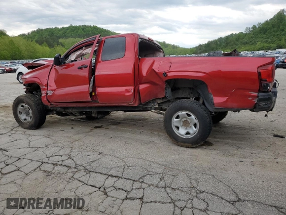 2021 Toyota Tacoma SR with VIN 3TYSX5EN6MT005023, listed as a Copart auction lot 55687625 with Not provided miles and Salvage title. Bid and sale history available at DreamBid. Image 2.