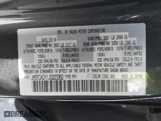 2018 Mazda CX-9 Touring with VIN JM3TCACY1J0223362, listed as a IAAI auction lot 41852200 with 94,595 mi miles. Bid and sale history available at carsss.com. Image 9.