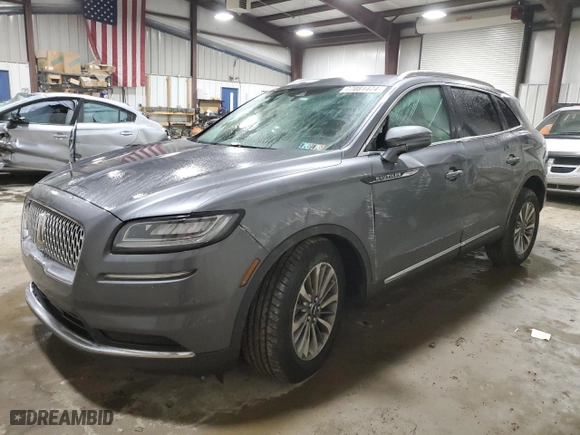 2022 Lincoln Nautilus Standard with VIN 2LMPJ8J90NBL20674, listed as a Copart auction lot 77081474 with 25,429 mi miles and Salvage Title. Bid and sale history available at carsss.com. Image 1.