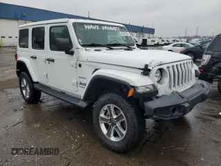 2020 Jeep Wrangler Unlimited Sahara Altitude with VIN 1C4HJXEG2LW188438, listed as a Copart auction lot 43531355 with 53,497 mi miles and Clean title. Bid and sale history available at DreamBid. Image 4.