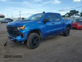 2022 Chevrolet Silverado 1500 Custom Trail Boss with VIN 3GCPDCED1NG685533, listed as a Copart auction lot 61293174 with 62,810 mi miles and Salvage Title. Bid and sale history available at DreamBid. Image 1.