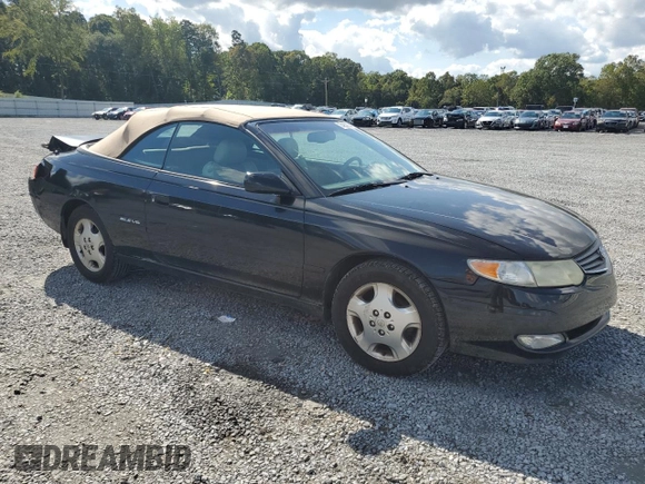 2002 Toyota Solara SE with VIN 2T1FF22P12C592550, listed as a Copart auction lot 74239934 with 221,988 mi miles and Salvage Title. Bid and sale history available at DreamBid. Image 4.