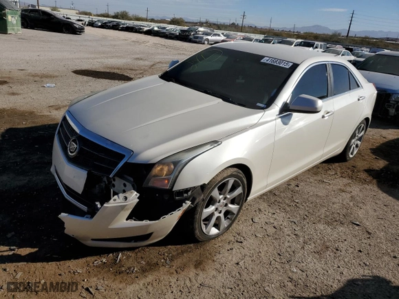 2014 Cadillac ATS Standard RWD with VIN 1G6AA5RX6E0102217, listed as a Copart auction lot 41683015 with 122,636 mi miles and Salvage Title. Bid and sale history available at carsss.com. Image 1.