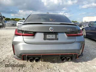 2023 BMW M3 with VIN WBS53AY03PFN77824, listed as a Copart auction lot 86100404 with 30,311 mi miles and Salvage Title. Bid and sale history available at carsss.com. Image 6.