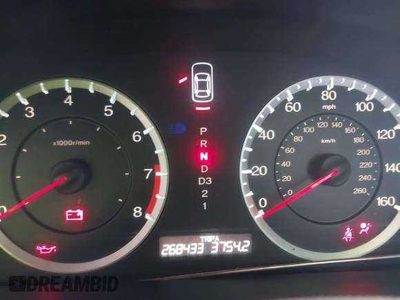 2011 Honda Accord EX-L z VIN 1HGCP3F80BA012560, wystawiony jako IAAI lot #42177341 z przebiegiem 268 433 mil mil oraz . Historia ofert i sprzedaży dostępna na DreamBid. Obrazek 7.