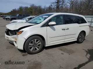 2016 Honda Odyssey Touring Elite with VIN 5FNRL5H93GB007504, listed as a Copart auction lot 51522735 with Not Provided miles and Salvage Title. Bid and sale history available at carsss.com. Image 1.