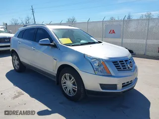 2015 Cadillac SRX Luxury Collection with VIN 3GYFNBE36FS555539, listed as a IAAI auction lot 41822672 with 80,641 mi miles. Bid and sale history available at carsss.com. Image 1.
