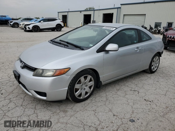 2006 Honda Civic Cpe LX with VIN 2HGFG12646H535321, listed as a Copart auction lot 68006924 with 119,076 mi miles and Salvage Title. Bid and sale history available at carsss.com. Image 1.