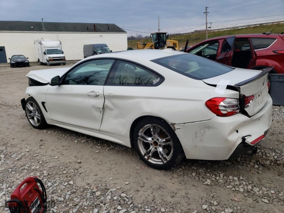 2017 BMW 4 Series 430i xDrive with VIN WBA4R9C55HK680834, listed as a Copart auction lot 81353604 with 125,176 mi miles and Salvage Title. Bid and sale history available at carsss.com. Image 2.