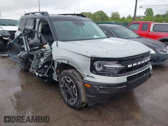 2023 Ford Bronco Sport Outer Banks with VIN 3FMCR9C6XPRD79988, listed as a IAAI auction lot 42289258 with 30,203 mi miles and . Bid and sale history available at DreamBid. Image 1.