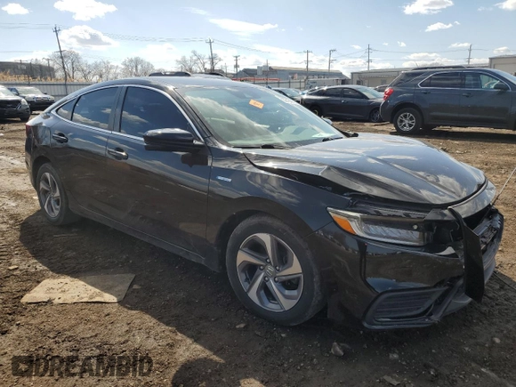 2019 Honda Insight EX with VIN 19XZE4F59KE018221, listed as a Copart auction lot 50454905 with Not Provided miles and Salvage Title. Bid and sale history available at DreamBid. Image 4.
