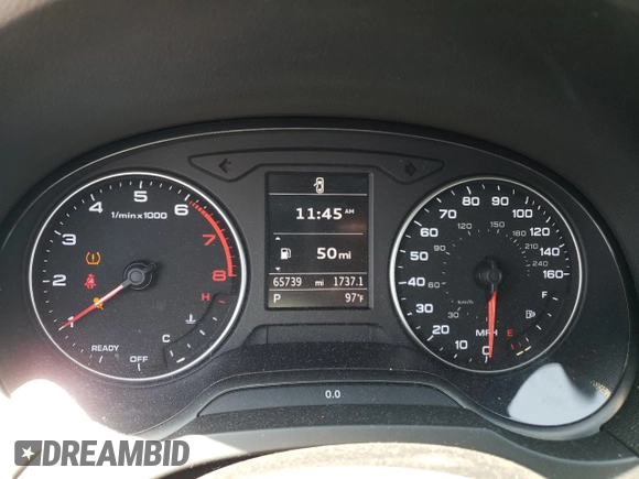 2016 Audi A3 1.8T Premium with VIN WAUA7GFF3G1012441, listed as a Copart auction lot 60298373 with 65,739 mi miles. Bid and sale history available at carsss.com. Image 9.