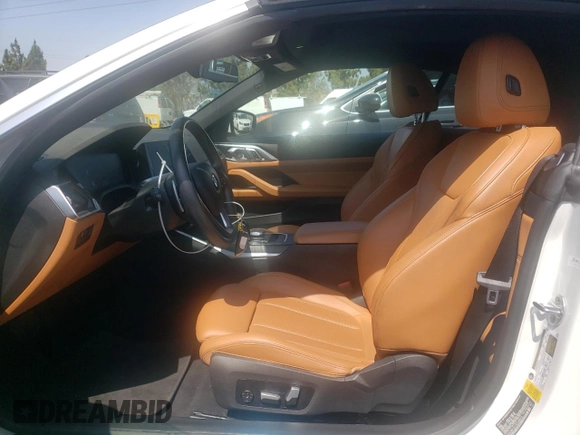2023 BMW 4 Series 430i with VIN WBA23AT01PCL49918, listed as a Copart auction lot 81709604 with 17,371 mi miles and Salvage Title. Bid and sale history available at carsss.com. Image 7.