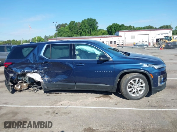 2022 Chevrolet Traverse LS with VIN 1GNERFKW3NJ120416, listed as a IAAI auction lot 42131632 with 51,988 mi miles and . Bid and sale history available at DreamBid. Image 13.