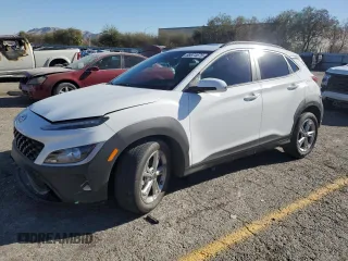 2023 Hyundai Kona SEL with VIN KM8K32AB1PU049637, listed as a Copart auction lot 88974675 with 18,453 mi miles and Salvage Title. Bid and sale history available at DreamBid. Image 1.