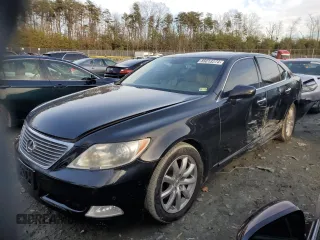 2008 Lexus LS 460 with VIN JTHBL46F785060437, listed as a Copart auction lot 85013274 with 165,103 mi miles and Salvage Title. Bid and sale history available at carsss.com. Image 1.