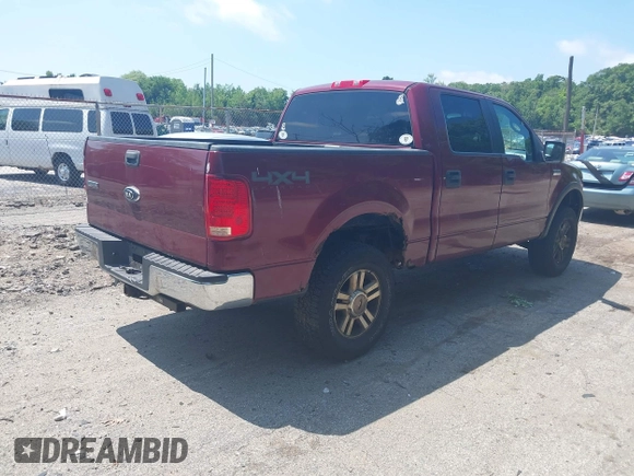 2006 Ford F-150 XLT with VIN 1FTRW14W16KD67366, listed as a IAAI auction lot 42553787 with 289,817 mi miles and . Bid and sale history available at DreamBid. Image 4.