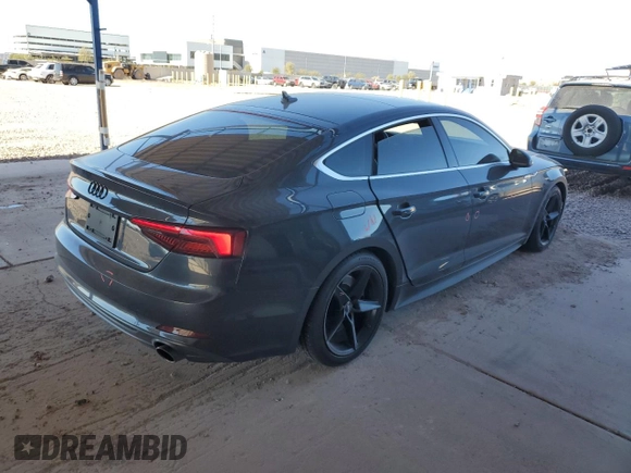 2018 Audi A5 Sportback Prestige z VIN WAUFNCF5XJA110420, wystawiony jako Copart lot #42259275 z przebiegiem 94 939 mil mil oraz Szkoda całkowita • Salvage title. Historia ofert i sprzedaży dostępna na DreamBid. Obrazek 3.