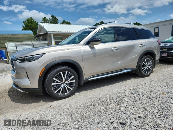 2022 Infiniti QX60 Sensory with VIN 5N1DL1GS0NC331233, listed as a Copart auction lot 61033025 with 23,434 mi miles and Salvage title. Bid and sale history available at DreamBid. Image 1.