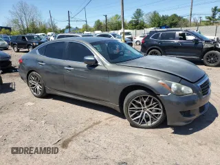 2011 Infiniti M37 with VIN JN1BY1AP0BM325295, listed as a Copart auction lot 54736145 with 171,753 mi miles and Salvage Title. Bid and sale history available at carsss.com. Image 4.