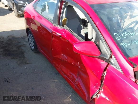 2012 Hyundai Accent GLS with VIN KMHCT4AE9CU187849, listed as a IAAI auction lot 42003584 with 13,750 mi miles. Bid and sale history available at carsss.com. Image 6.