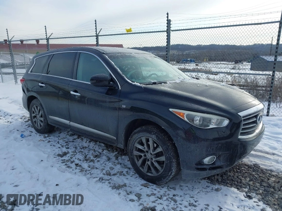 2015 Infiniti QX60 with VIN 5N1AL0MM3FC501539, listed as a IAAI auction lot 41363316 with 172,242 mi miles. Bid and sale history available at carsss.com. Image 1.