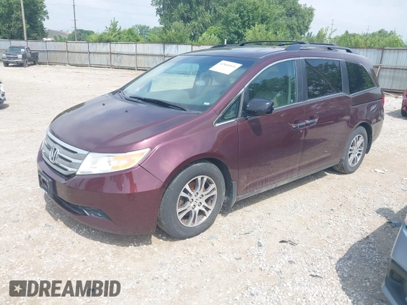 2011 Honda Odyssey EX-L with VIN 5FNRL5H6XBB096891, listed as a IAAI auction lot 42840531 with 214,842 mi miles and . Bid and sale history available at DreamBid. Image 21.